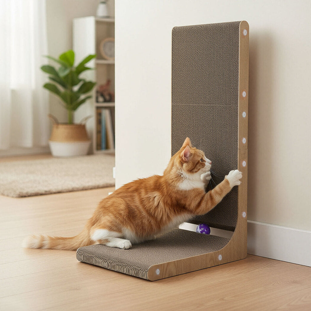 Cat L-Shaped Scratching Cardboard-2102558103135457286
