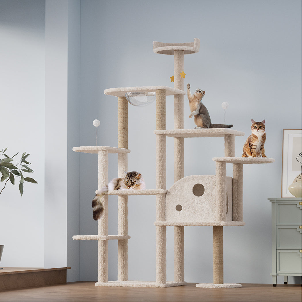 Cat Tree Tower Large Scratcher Condo House 172cm-2102558283024961542