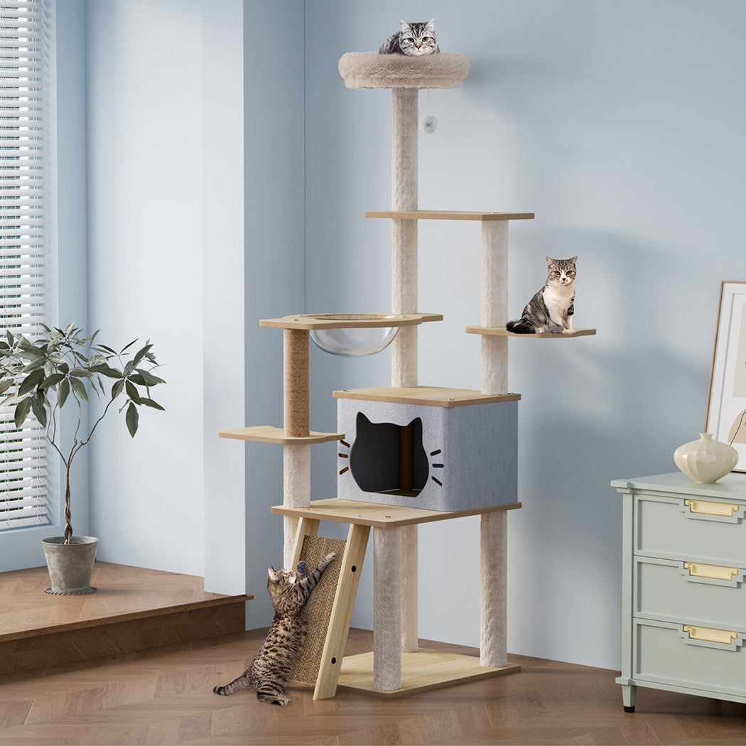 Cat Tree Tower Large Scratcher Condo House 160cm-2006732708063088646