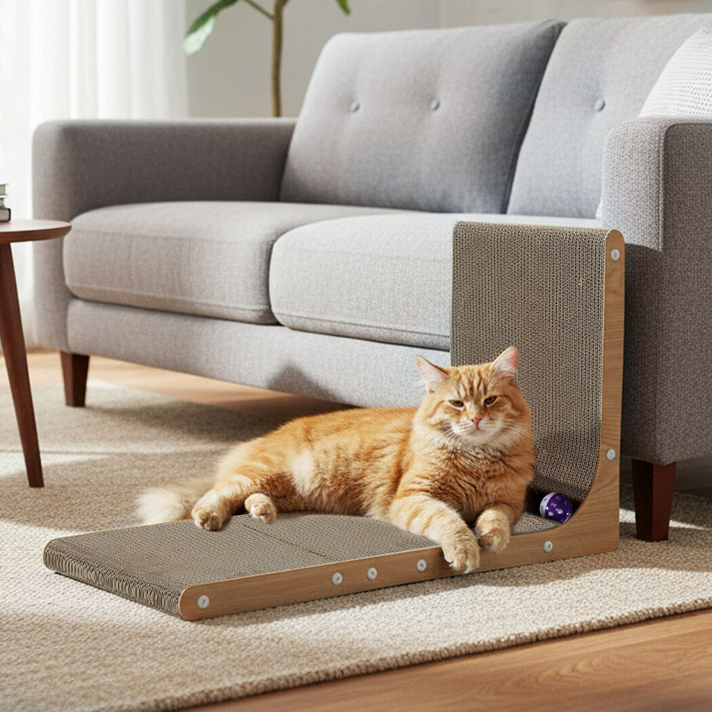 Cat L-Shaped Scratching Cardboard-2102558103135457287