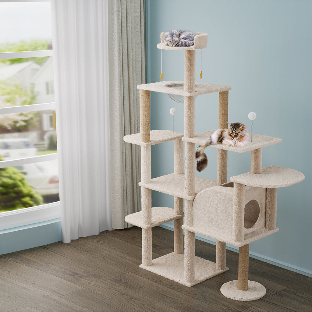 Cat Tree Tower Large Scratcher Condo House 172cm-2102558283024961543
