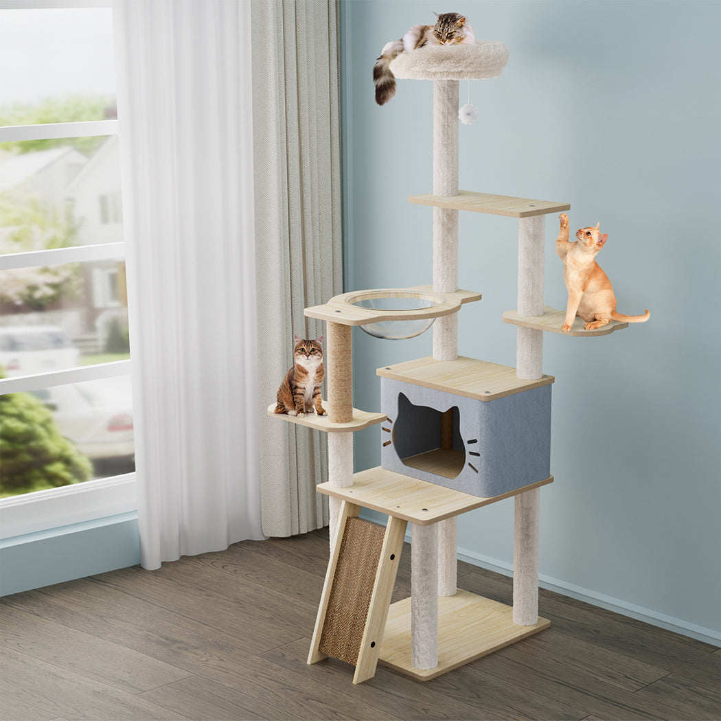 Cat Tree Tower Large Scratcher Condo House 160cm-2006732708063088647