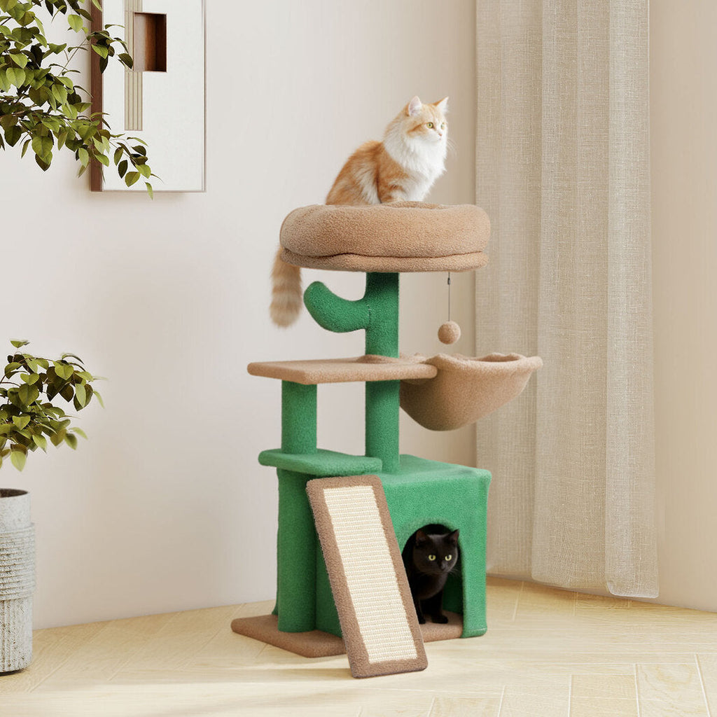 Cat Tree Tower Scratching Post Scratcher Play Bed-2102558103500361735