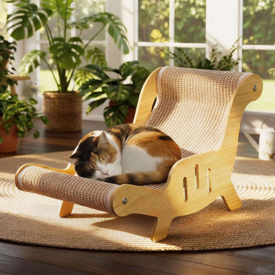 Cat Scratcher Bed Lounge Chair Scratching Pad-2102558639159119879