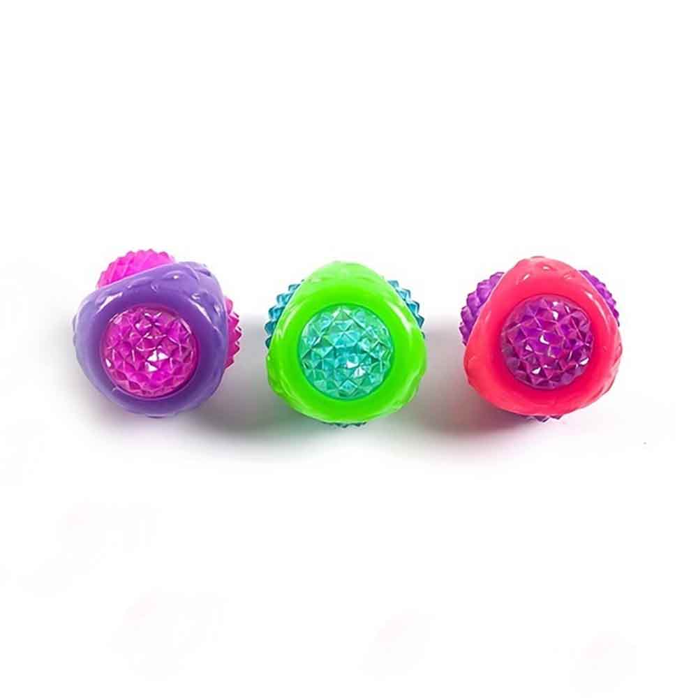 3-Piece Catch & Flash Squeaky Dog Ball – Flashing Toy Lights Up in Dark, Tough Balls - image 5
