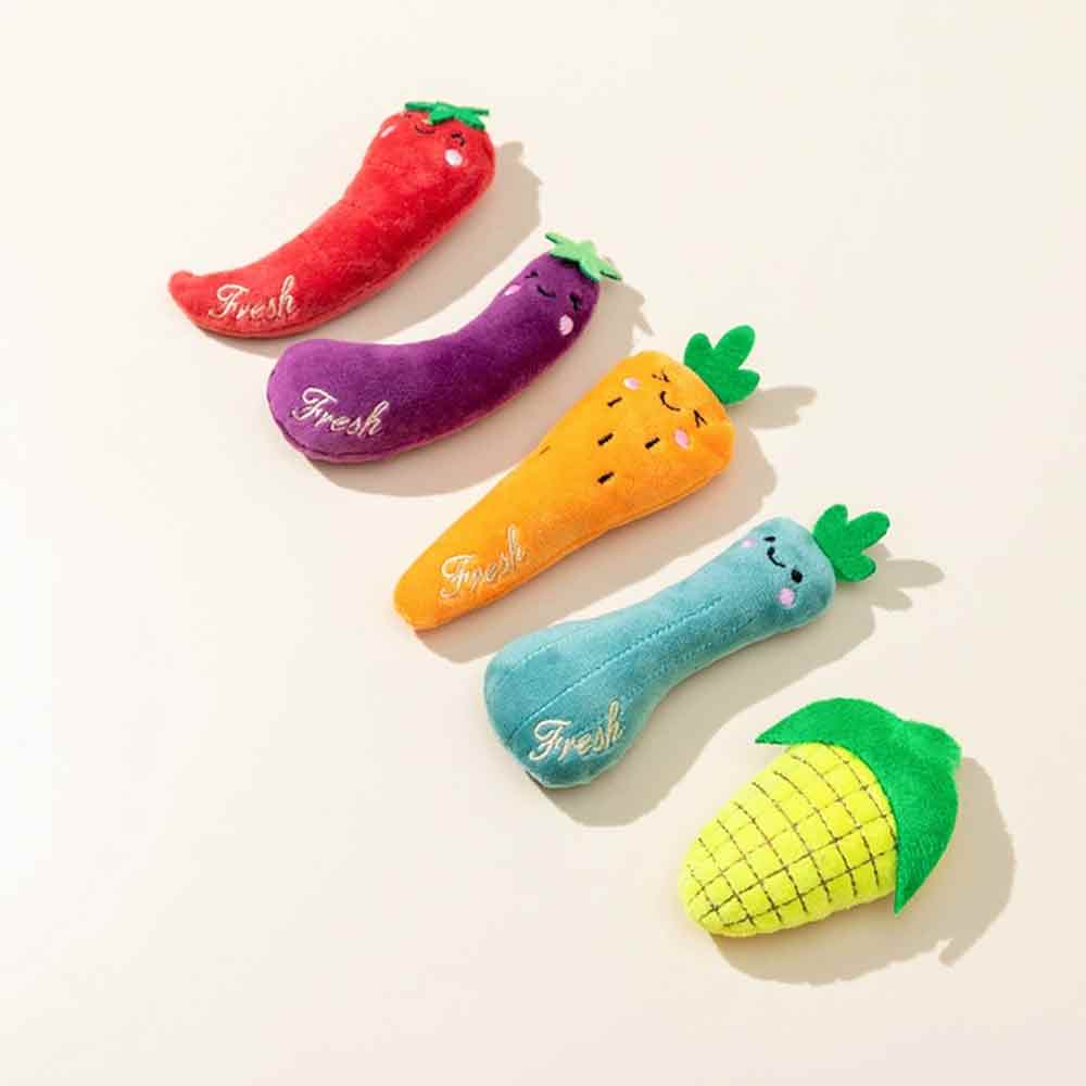 5-Piece Teeth Grinding Catnip Toys – Funny Interactive Plush Cat Chewing Vocal Toy Set - image 5