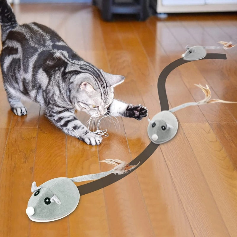 Rechargeable Automatic Moving Mouse Toy for Cats