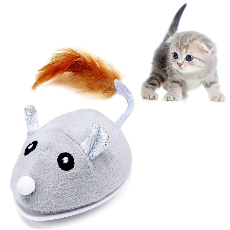 Rechargeable Automatic Moving Mouse Toy for Cats