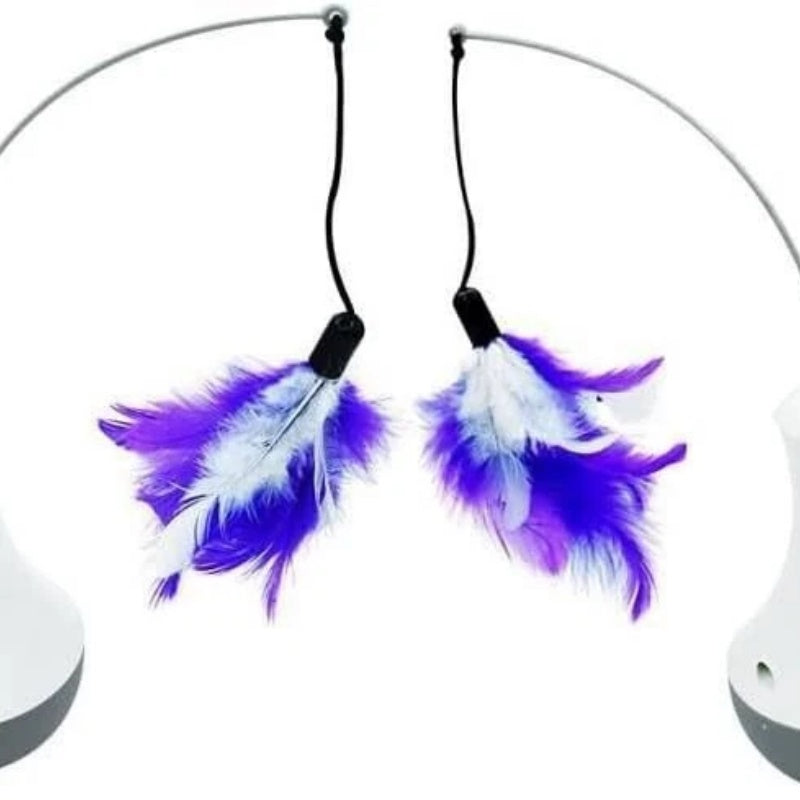 Automatic Interactive Feather Toy for Indoor Cats