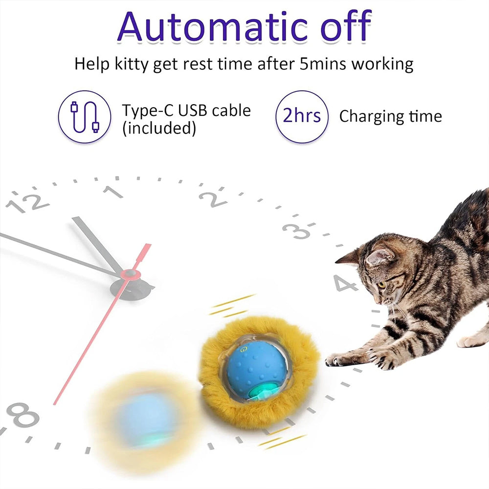Interactive Chirping Hide-and-Seek Ball for Cats