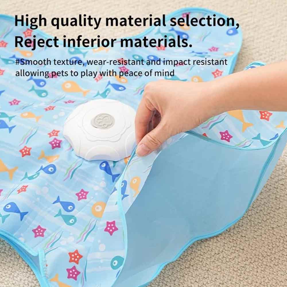USB Interactive Feather Cat Toy with Mouse Sounds