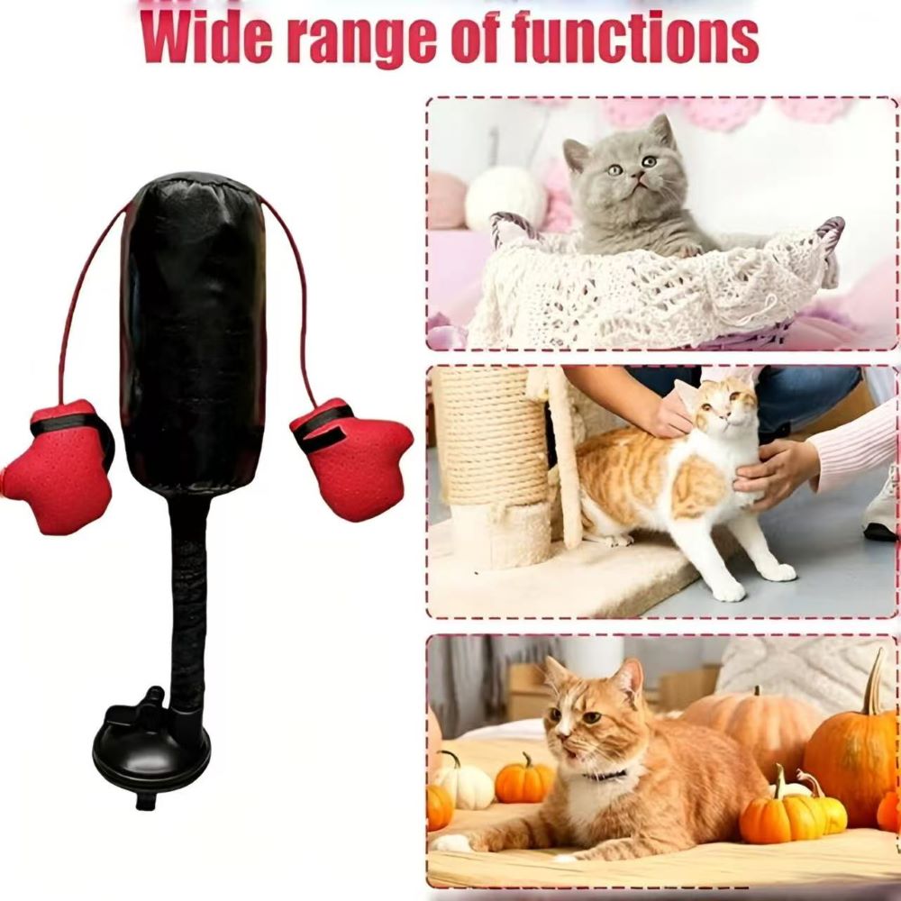 Interactive Spring Punching Toy for Cats