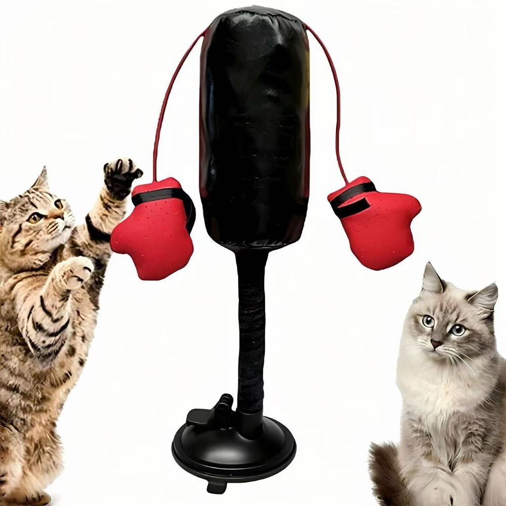 Interactive Spring Punching Toy for Cats