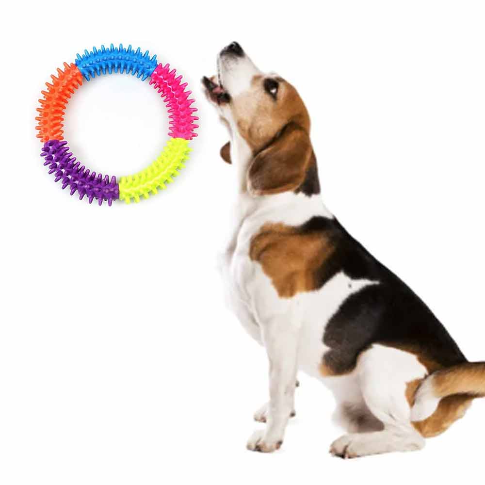 Puppy Dog Play and Training Chew Toy Dog Biting and Chew Ring Dog Dental Toy - image 6