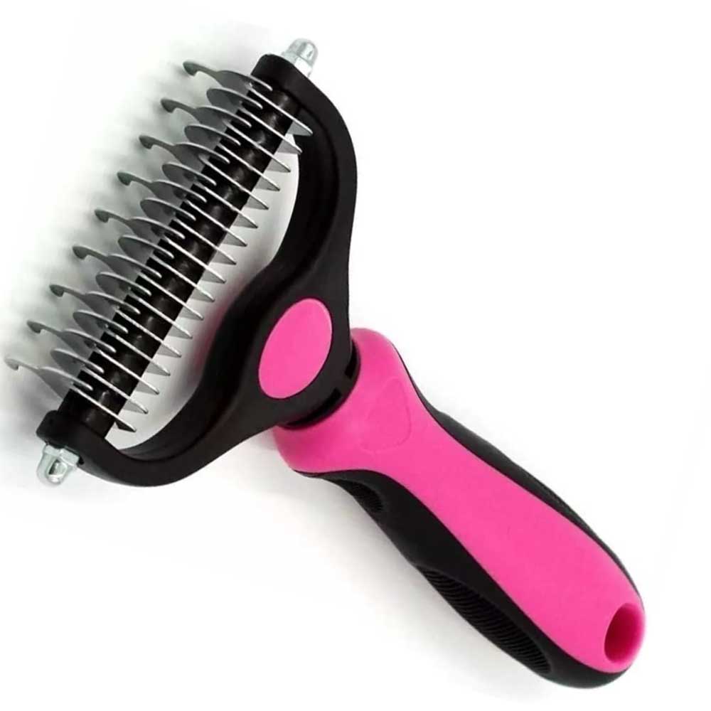 Professional Pet Dog Cat Comb Brush Dematting Undercoat Grooming Comb Rake Tool - image 6
