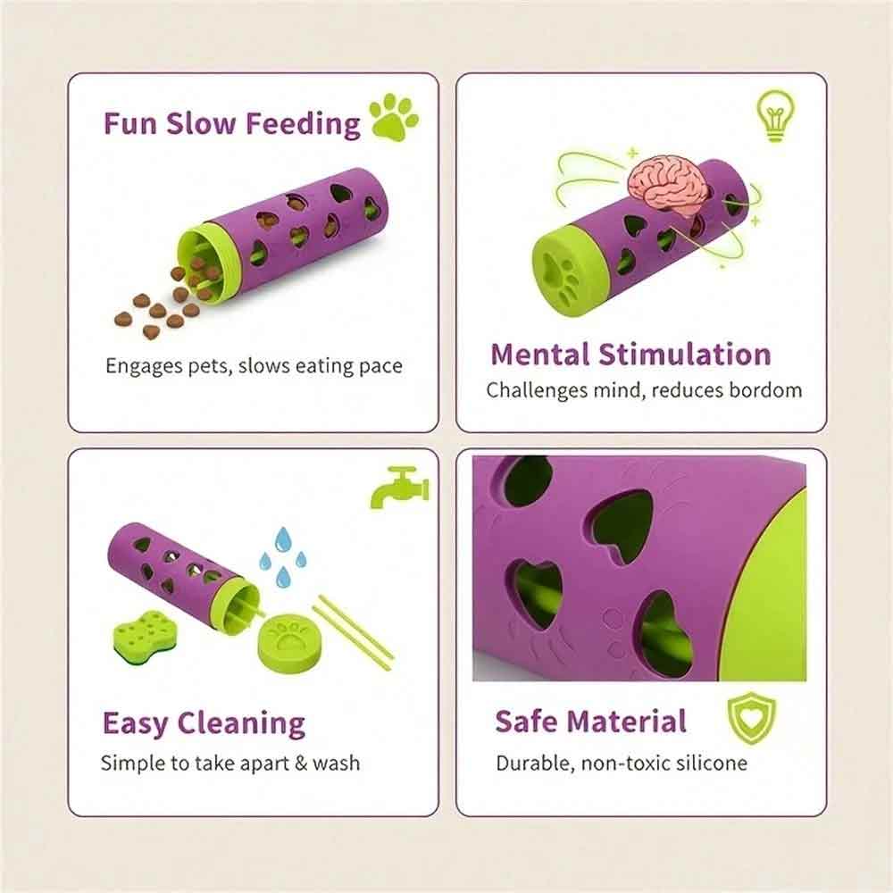 Rolling Pet Treat Dispenser – Interactive Toy for Dogs, Puppies & Cats, - image 5