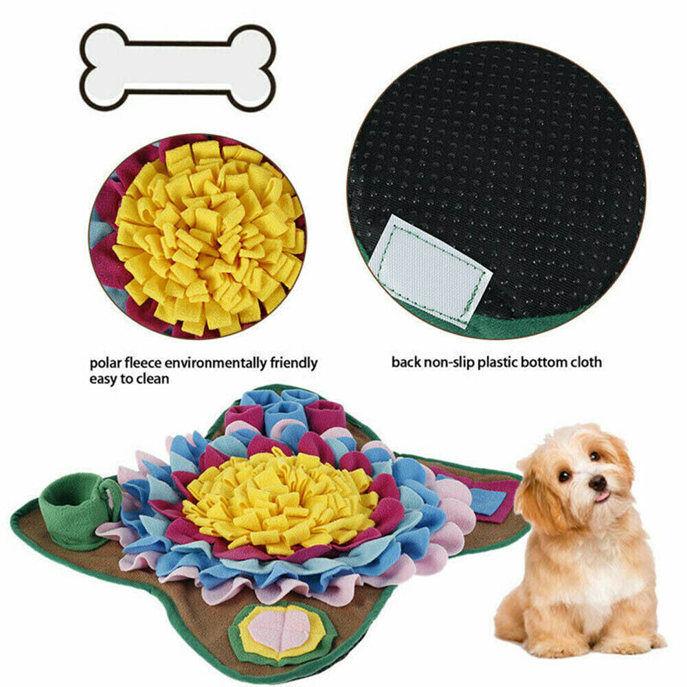 50x50cm Pet Dog Snuffle Mat Sniffing Treat Foraging Toy Nose Training Pad - image 8