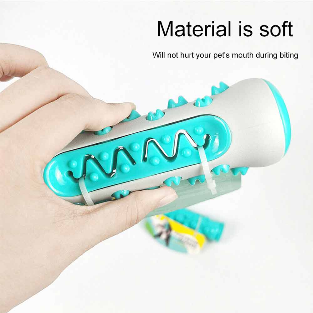 Teeth Cleaning Dog Chew Toy Tough Dog Puppy Toothbrush Rubber Chewers Toy Bone - image 5