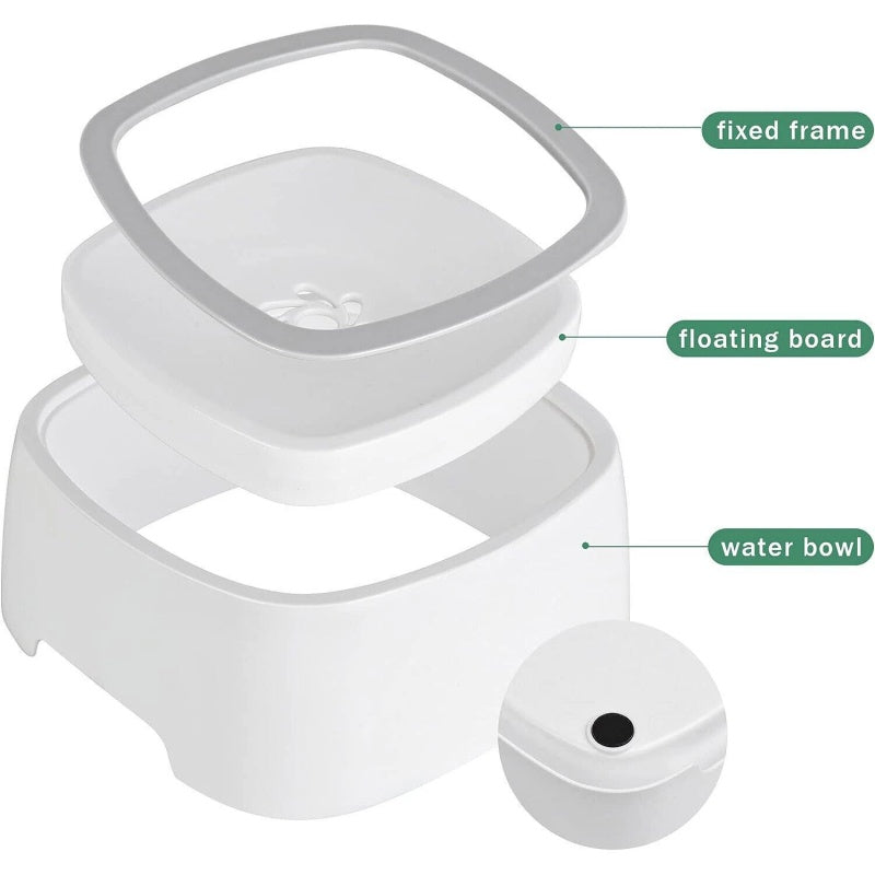 Non Spill Dog Water Bowl,1.5L Splash Proof Pet Water Bowl,Anti Slip Car Dog Bowl - image 4