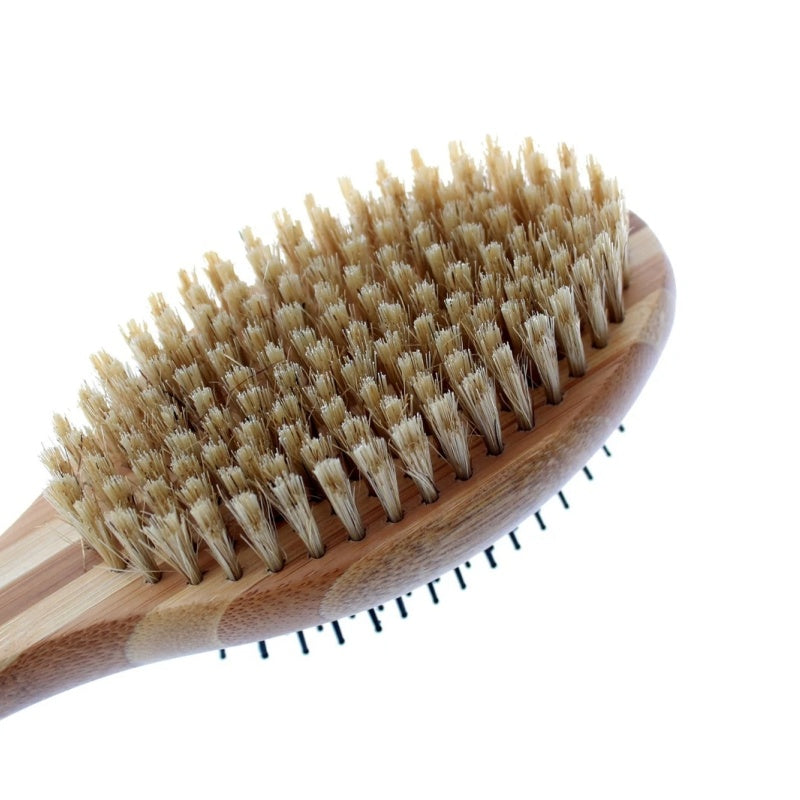 Double Sided Pin & Bristle Bamboo Brush for Dog Grooming - image 5