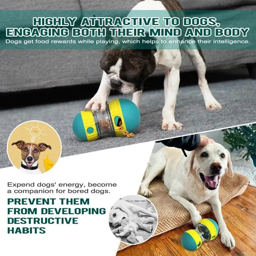 Pet Dog Puzzle Toy Food Dispenser Puppy Tough-Treat Ball Interactive Play Toys - image 5