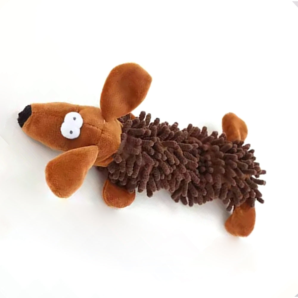 Squeaky Plush Dog Toy for Small Dogs & Puppies Cute Animal Shapes for Chewing & Interactive Play - image 1