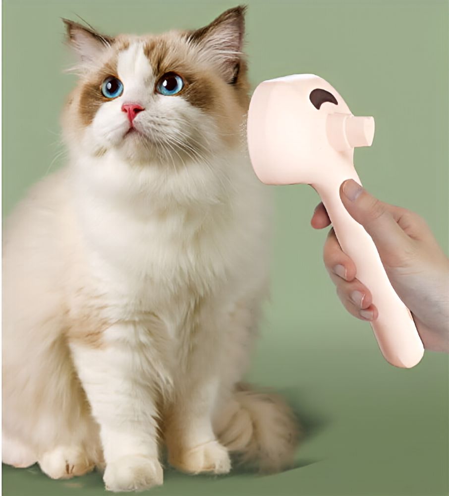 Pet Grooming Spray Brush – Anti-Shedding Pin Comb for Dogs & Cats - image 2
