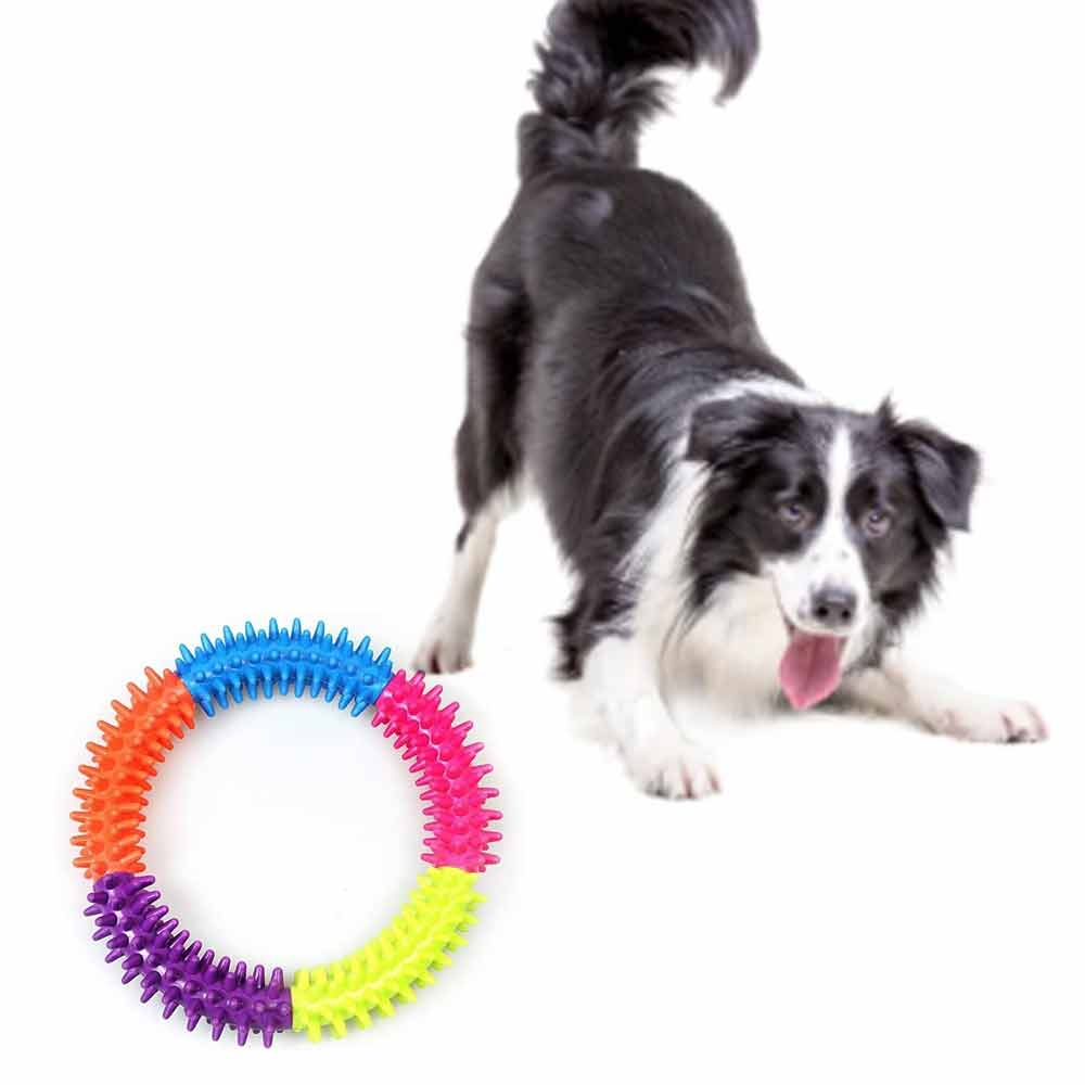 Puppy Dog Play and Training Chew Toy Dog Biting and Chew Ring Dog Dental Toy - image 3