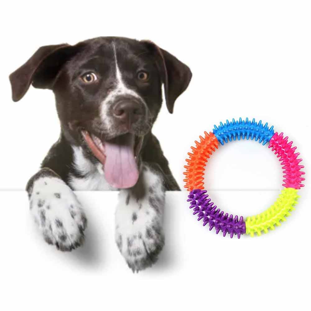 Puppy Dog Play and Training Chew Toy Dog Biting and Chew Ring Dog Dental Toy - image 5