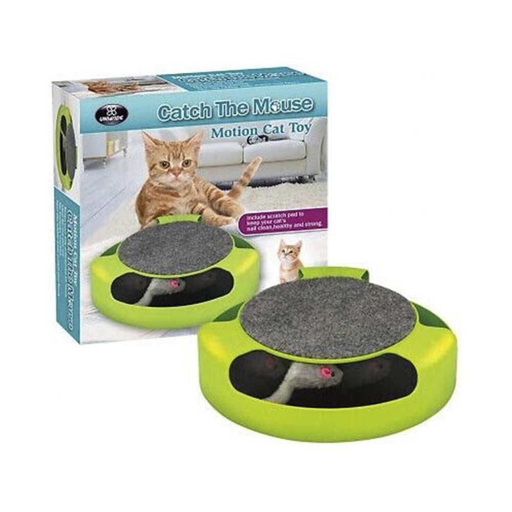 Motion Kitten Cat Toy Catch The Mouse Chase Interactive Cat Training Scratchpad - image 2