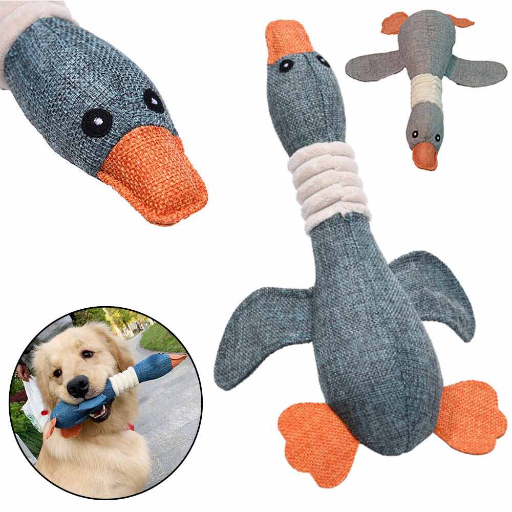 Crinkle Rope Plush Puppy Pet Chew Toy Rope Squeaker Squeaky Teething Dog Toys - image 2