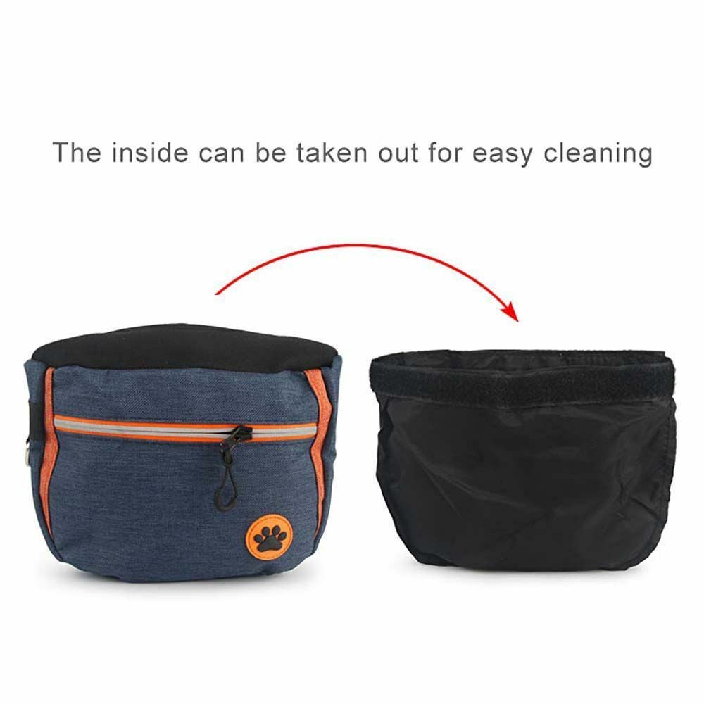 Dog Treat Training Pouch Pet Training Bag Large Capacity Puppy Snacks Waist Bag - image 8