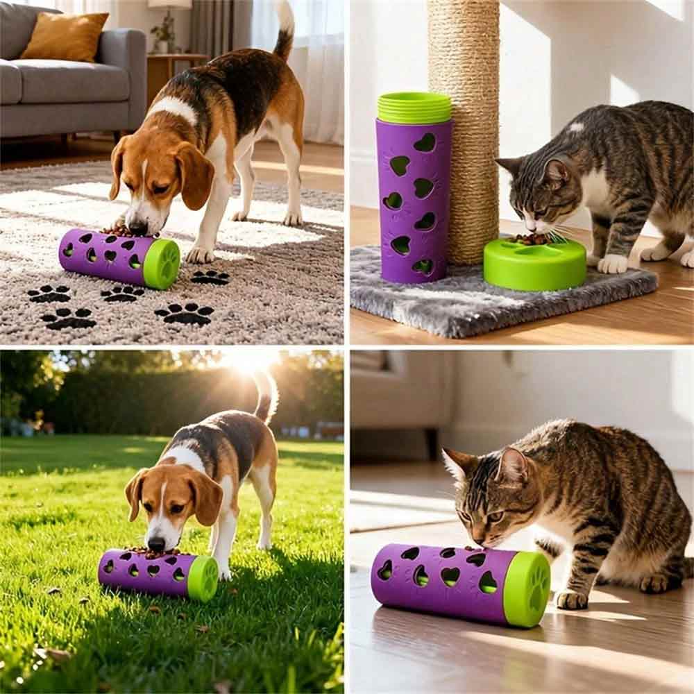 Rolling Pet Treat Dispenser – Interactive Toy for Dogs, Puppies & Cats, - image 4