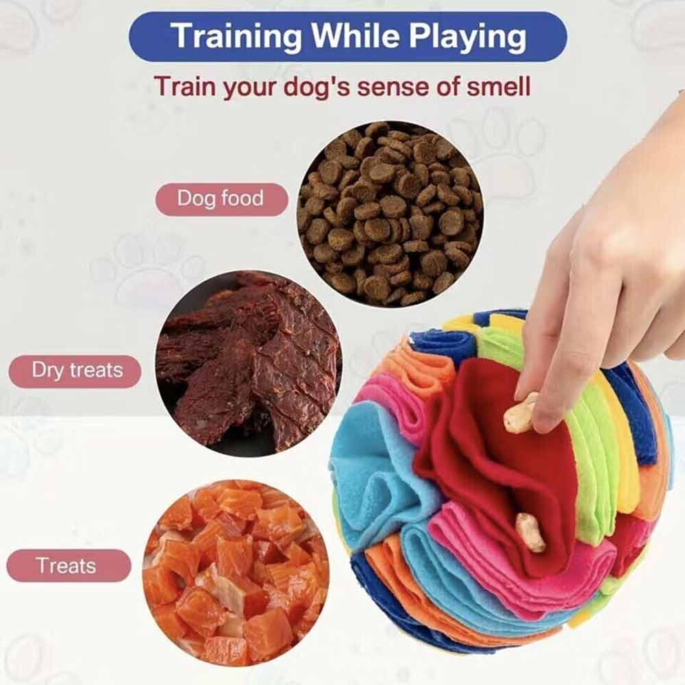 Pet Snuffle Ball Dog Toy Home Foraging Skill IQ Training Enrichment Multicolor - image 4