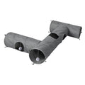 Large Cat Tunnels 3 Pcs Modular Foldable Linen Tube Kittens Rabbits Toys-2102558121233879041