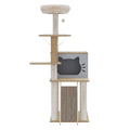 Cat Tree Tower Scratcher Wood Condo House 120cm-2006732707882733569