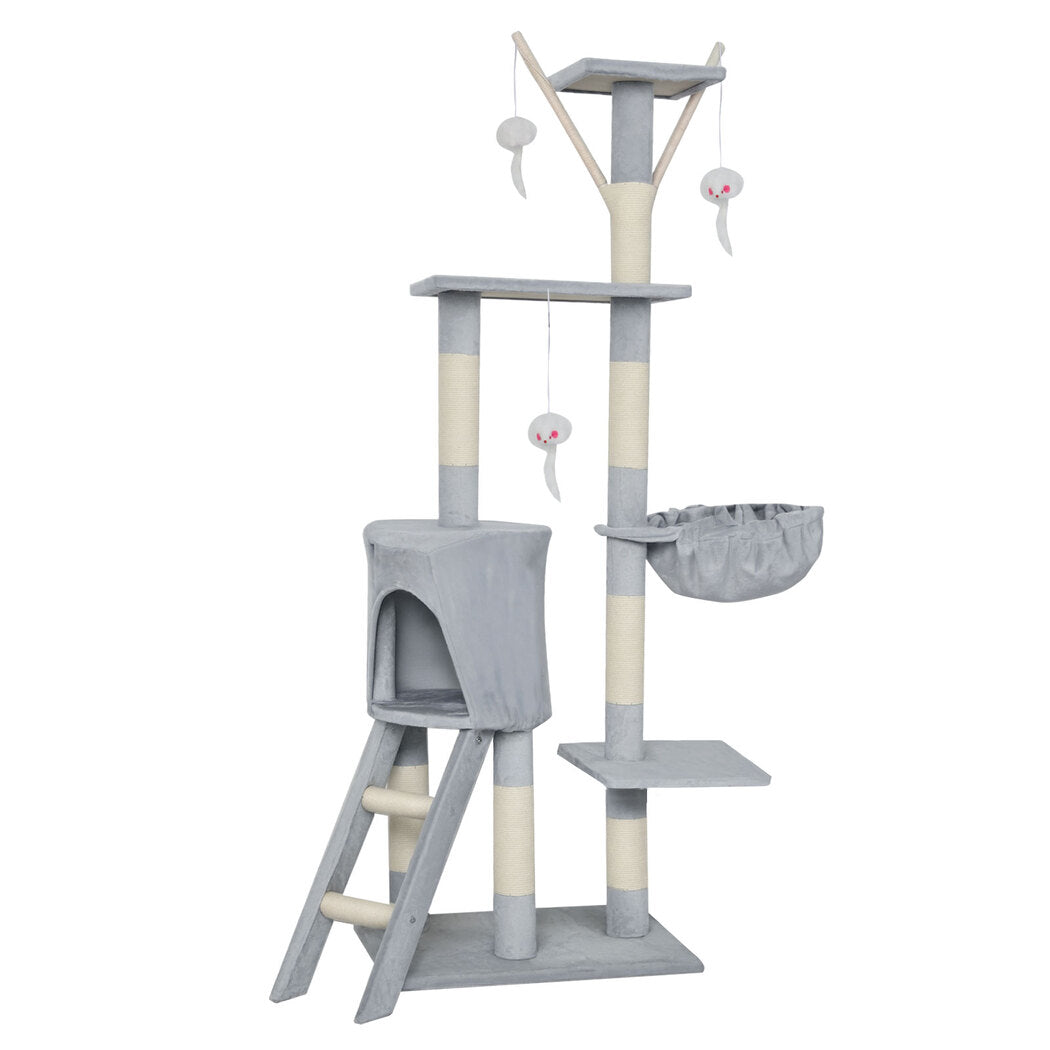 Cat Tree Scratching Post Scratcher 143cm Climbing-2102558704464433153