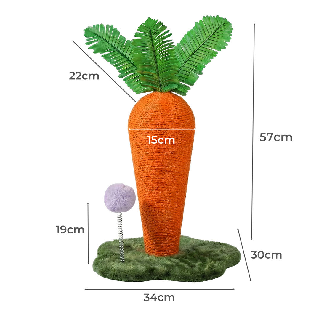 Cat Scratching Post Cute Carrot Scratching Post-2102558639528218626