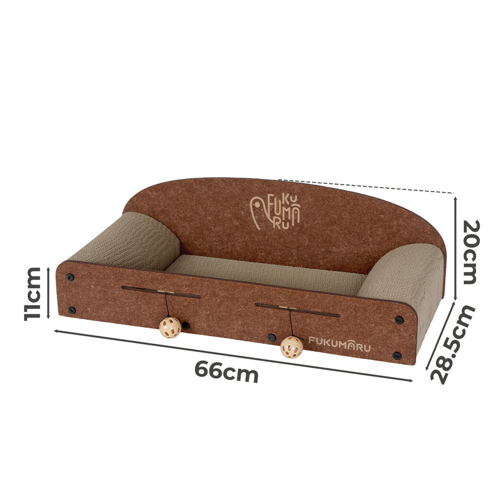Cat Scratching Board Corrugated Cardboard 2 Balls-2102558633337425922