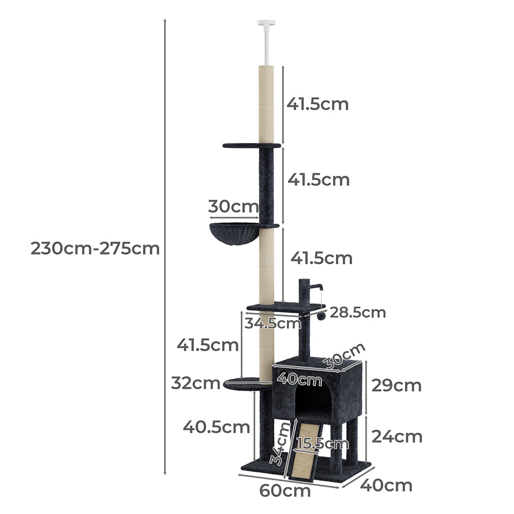 Cat Tree Scratching Post Scratcher Hammock Condo-2102558283280814082
