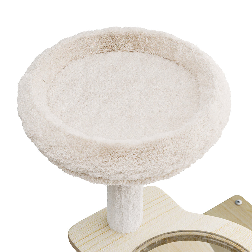 Cat Tree Tower Scratcher Wood Condo House 120cm-2006732707882733571