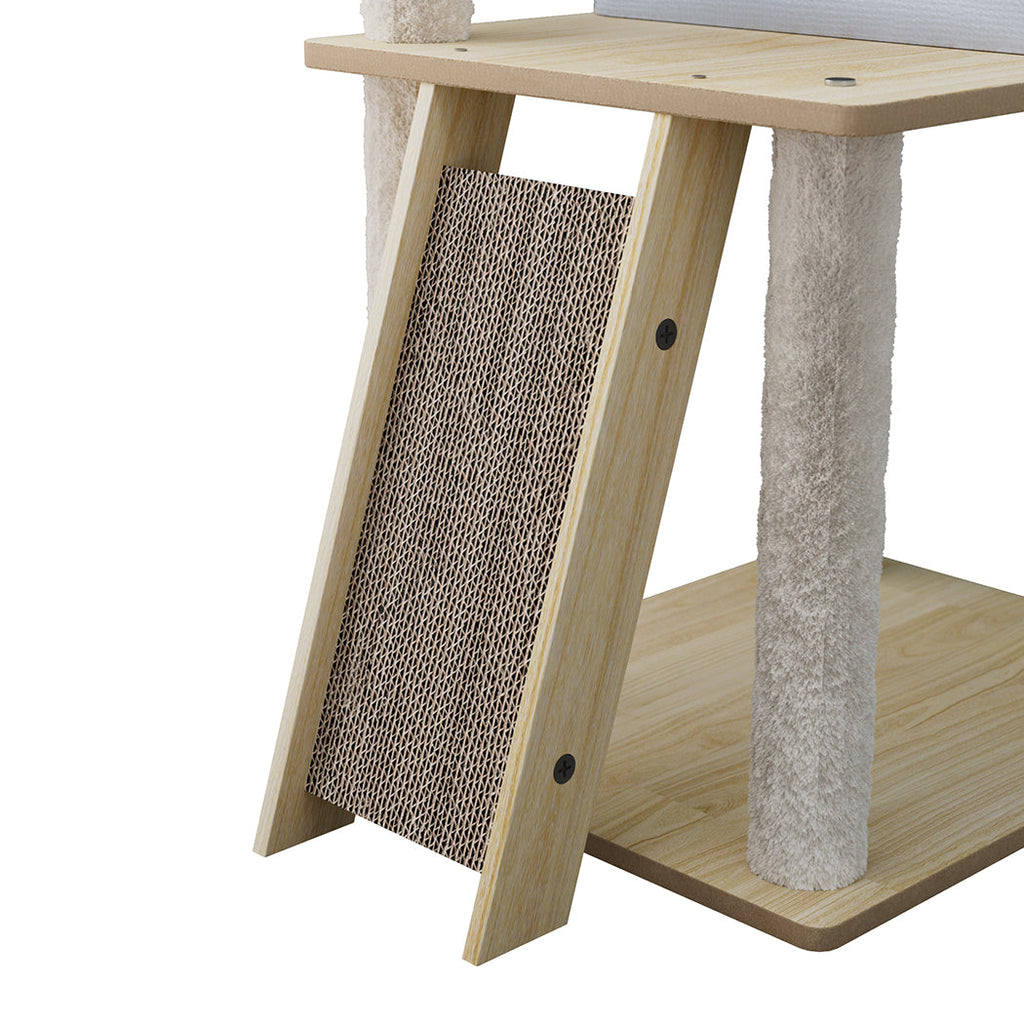 Cat Tree Tower Scratcher Wood Condo House 120cm-2006732707882733572