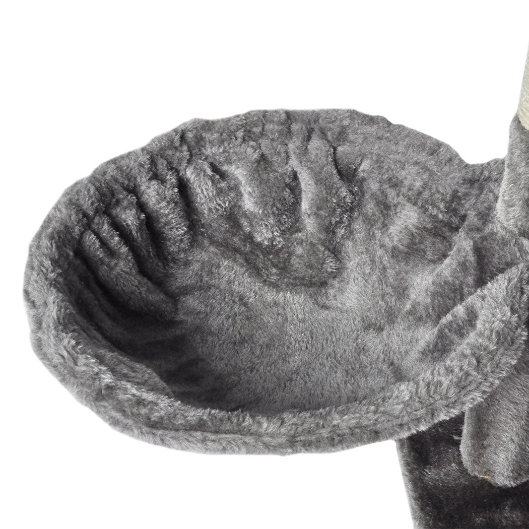 130cm Cat Tree Toy Scratching Post Grey-2102558622503538693