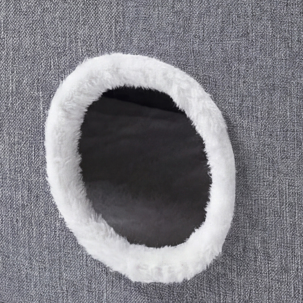 Foldable Cat House Cave Bed Hideaway Interactive Nest Scratching Board-2050056785997467653
