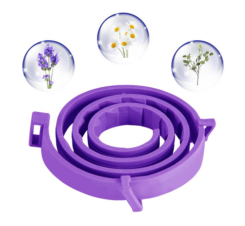 3-Pack Lavender Calming Collars for Cats – Adjustable 38cm