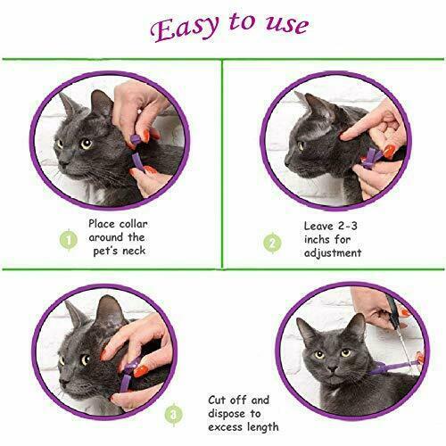 3-Pack Lavender Calming Collars for Cats – Adjustable 38cm